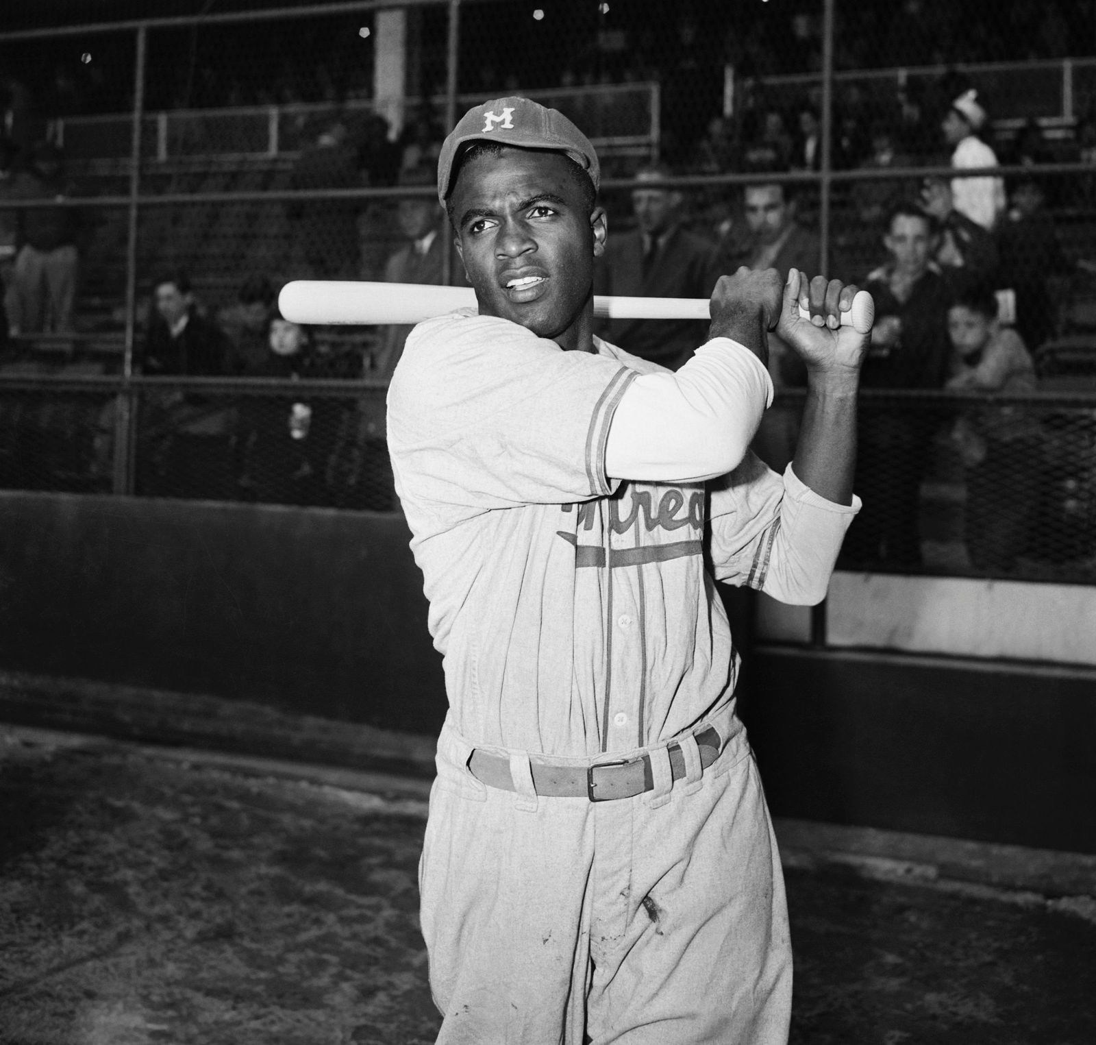 Jackie Robinson batting